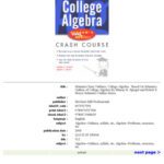 خرید و دانلود نسخه کامل کتاب Schaum’s Easy Outline: College Algebra