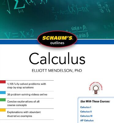 خرید و دانلود نسخه کامل کتاب Schaum’s Outline of Calculus