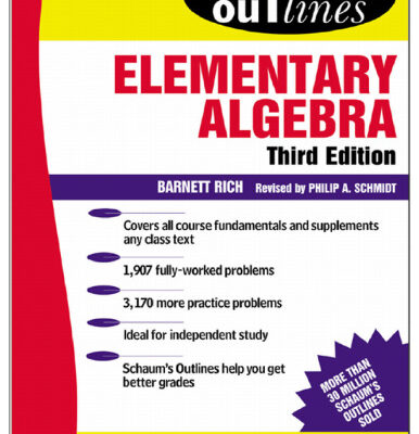 خرید و دانلود نسخه کامل کتاب Schaum’s Outline of Elementary Algebra (Schaum’s Outline Series)