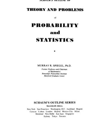 خرید و دانلود نسخه کامل کتاب Schaum’s outline of theory and problems of probability and statistics