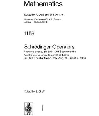 خرید و دانلود نسخه کامل کتاب Schroedinger Operators