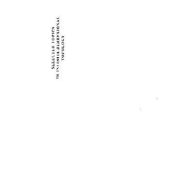 خرید و دانلود نسخه کامل کتاب Selected topics in infinite-dimensional topology