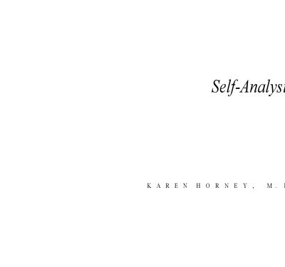 خرید و دانلود نسخه کامل کتاب Self-Analysis