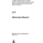 خرید و دانلود نسخه کامل کتاب Seminaire Banach