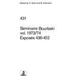 خرید و دانلود نسخه کامل کتاب Seminaire Bourbaki vol 1973 74 Exposes 436-452