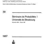خرید و دانلود نسخه کامل کتاب Seminaire de Probabilites I Universite de Strasbourg