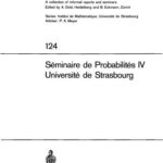خرید و دانلود نسخه کامل کتاب Seminaire de Probabilites IV Universite de Strasbourg