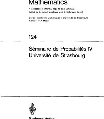 خرید و دانلود نسخه کامل کتاب Séminaire de Probabilités IV