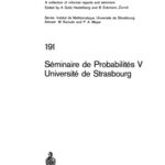 خرید و دانلود نسخه کامل کتاب Seminaire de Probabilites V Universite de Strasbourg