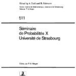 خرید و دانلود نسخه کامل کتاب Seminaire de Probabilites X Universite de Strasbourg