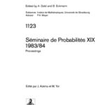 خرید و دانلود نسخه کامل کتاب Seminaire de Probabilites XIX 1983 84