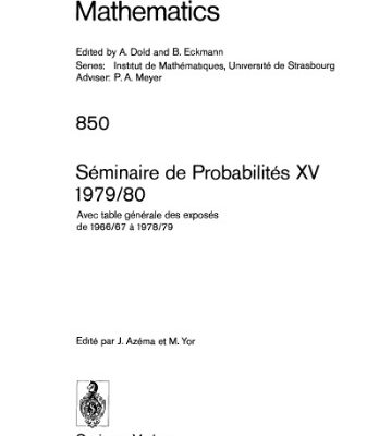 خرید و دانلود نسخه کامل کتاب Seminaire de Probabilites XV 1979 80