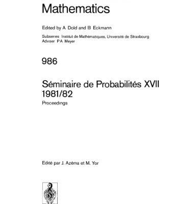 خرید و دانلود نسخه کامل کتاب Seminaire de Probabilites XVII 1981 82