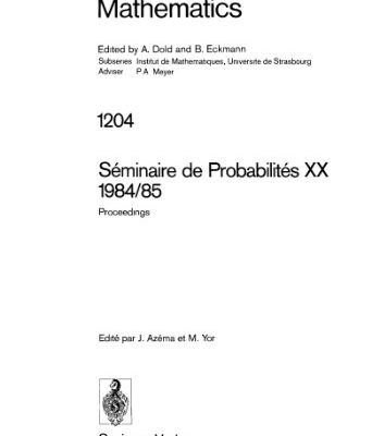 خرید و دانلود نسخه کامل کتاب Seminaire de Probabilites XX 1984 85