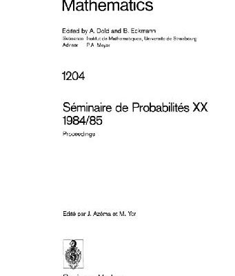 خرید و دانلود نسخه کامل کتاب Seminaire de Probabilites XX