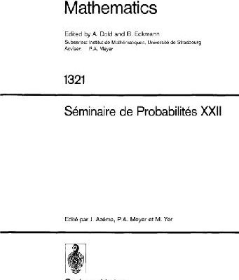 خرید و دانلود نسخه کامل کتاب Seminaire de Probabilites XXII