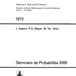 خرید و دانلود نسخه کامل کتاب Seminaire de Probabilites XXIII