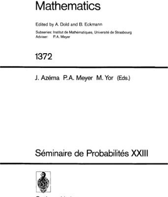 خرید و دانلود نسخه کامل کتاب Seminaire de Probabilites XXIII