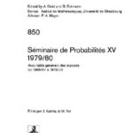 خرید و دانلود نسخه کامل کتاب Seminaire de Probabilits XV. 1979/80