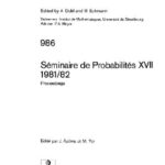 خرید و دانلود نسخه کامل کتاب Seminaire de Probabilits XVII 1981/82