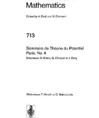 خرید و دانلود نسخه کامل کتاب Seminaire de Theorie du Potentiel Paris