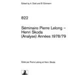 خرید و دانلود نسخه کامل کتاب Seminaire Pierre Lelong, Henri Skoda (Analyse) Annees 1978-79