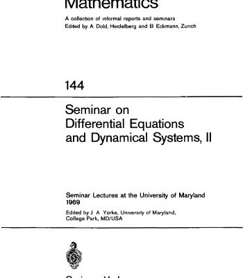 خرید و دانلود نسخه کامل کتاب Seminar on Differential Equations and Dynamical Systems II