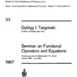 خرید و دانلود نسخه کامل کتاب Seminar on Functional Operators and Equations