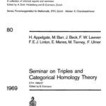 خرید و دانلود نسخه کامل کتاب Seminar on Triples and Categorical Homology Theory