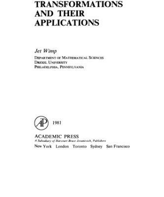خرید و دانلود نسخه کامل کتاب Sequence Transformations and Their Applications