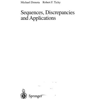 خرید و دانلود نسخه کامل کتاب Sequences, Discrepancies and Applications