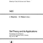 خرید و دانلود نسخه کامل کتاب Set Theory and its Applications: Proceedings of a Conference held at York University, Ontario, Canada, Aug. 10–21, 1987