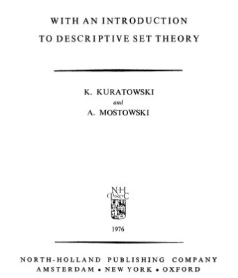 خرید و دانلود نسخه کامل کتاب Set theory, with an introduction to descriptive set theory