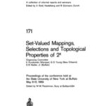 خرید و دانلود نسخه کامل کتاب Set-Valued Mappings, Selections and Topological Properties of 2x