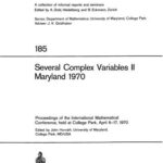 خرید و دانلود نسخه کامل کتاب Several Complex Variables !! Maryland 1970