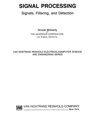 خرید و دانلود نسخه کامل کتاب Signal Processing: Signals, Filtering, and Detection