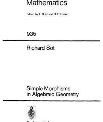خرید و دانلود نسخه کامل کتاب Simple Morphisms in Algebraic Geometry