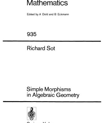 خرید و دانلود نسخه کامل کتاب Simple Morphisms in Algebraic Geometry