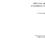 خرید و دانلود نسخه کامل کتاب Simplicial objects in algebraic topology