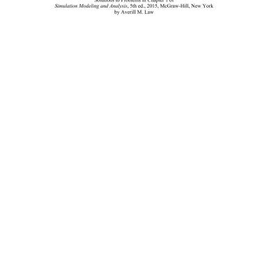 خرید و دانلود نسخه کامل کتاب Simulation Modeling and Analysis – Solutions of Select Exercises