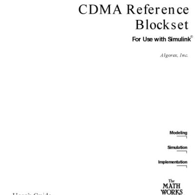 خرید و دانلود نسخه کامل کتاب Simulink – CDMA Reference Blockset For Use with Simulink User’s Guide Version 1