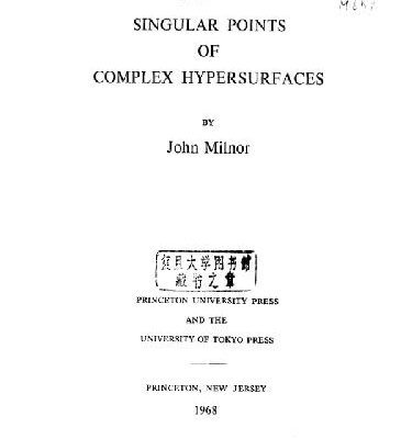 خرید و دانلود نسخه کامل کتاب Singular points of complex hypersurfaces