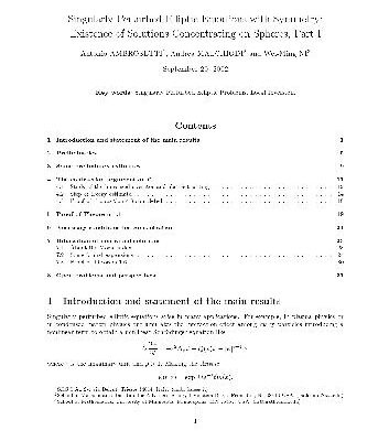 خرید و دانلود نسخه کامل کتاب Singularly perturbed elliptic equations with symmetry existence of solutions concentrating on spheres