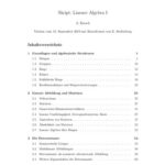 خرید و دانلود نسخه کامل کتاب Skript: Lineare Algebra I
