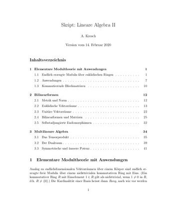 خرید و دانلود نسخه کامل کتاب Skript: Lineare Algebra II