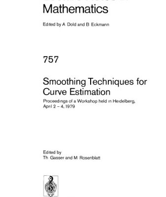 خرید و دانلود نسخه کامل کتاب Smoothing Techniques for Curve Estimation