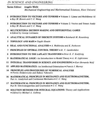 خرید و دانلود نسخه کامل کتاب Solution Methods for Integral Equations: Theory and Applications