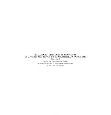 خرید و دانلود نسخه کامل کتاب Solutions and Notes to Supplementary Problems