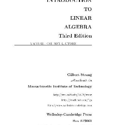 خرید و دانلود نسخه کامل کتاب Solutions manual: Introduction to linear algebra
