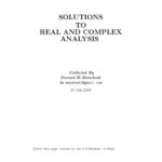 خرید و دانلود نسخه کامل کتاب Solutions to real and complex analysis